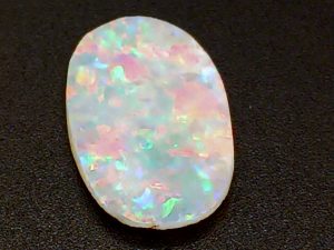 Brightly colored Coober Pedy semi-crystal precious opal